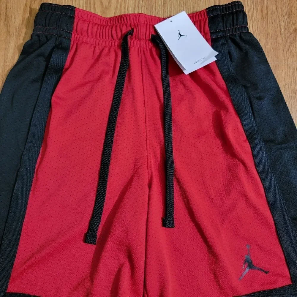 Air Jordan 1 2 3 4 5 11 12 13 Bred Chicago Bulls Basketball Shorts Dri-Fit Small